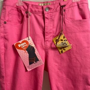 Hybrid & Company Hot Pink Straight Leg Jeans